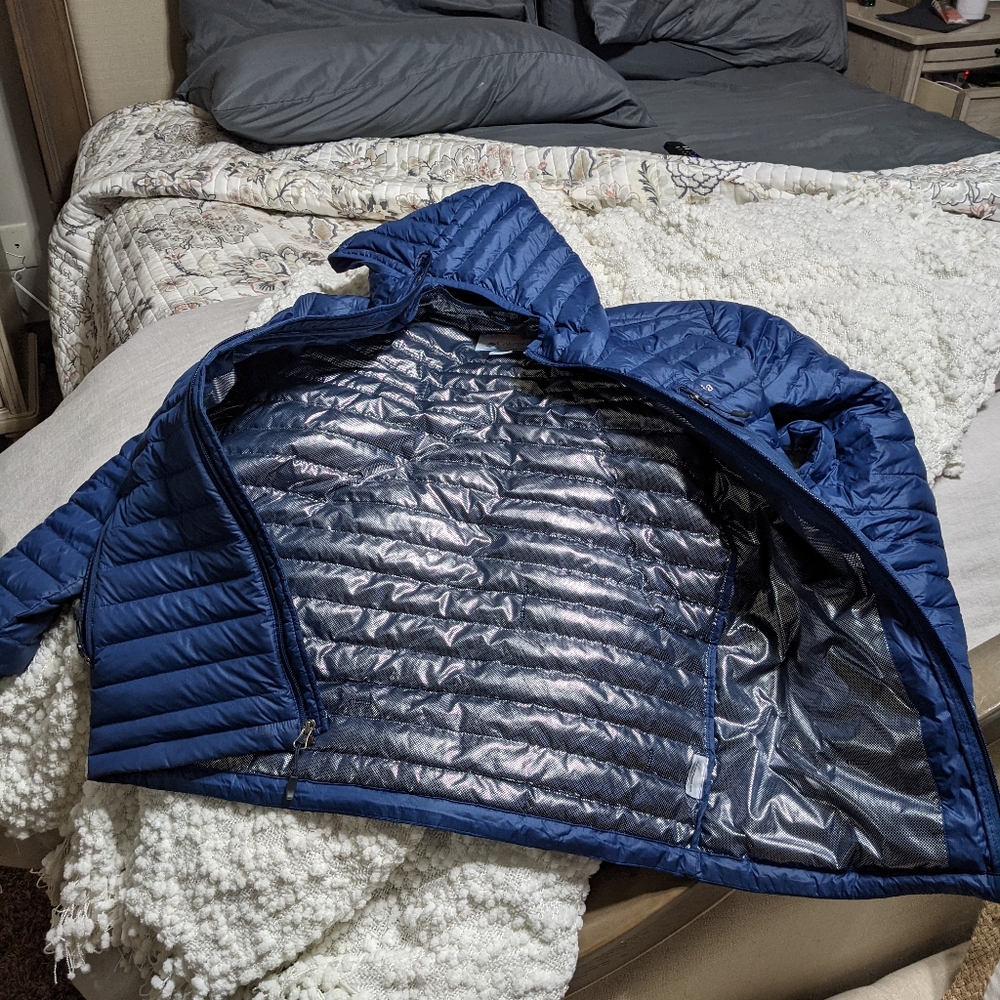 Omniheat Columbia down jacket 700 Men's small